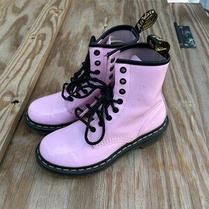 Dr. Martens 1460 Patent Leather Boots – Pink – Women’s Size 6